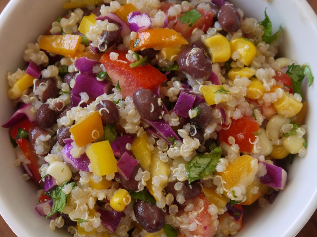 Black Bean Quinoa Salad, so fresh and healthy.